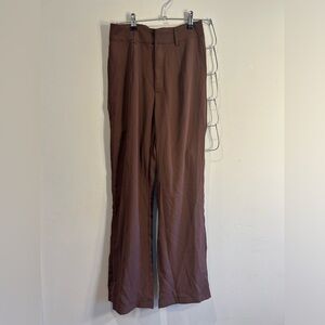 Brown Work Slacks - Wide Leg - Size 2